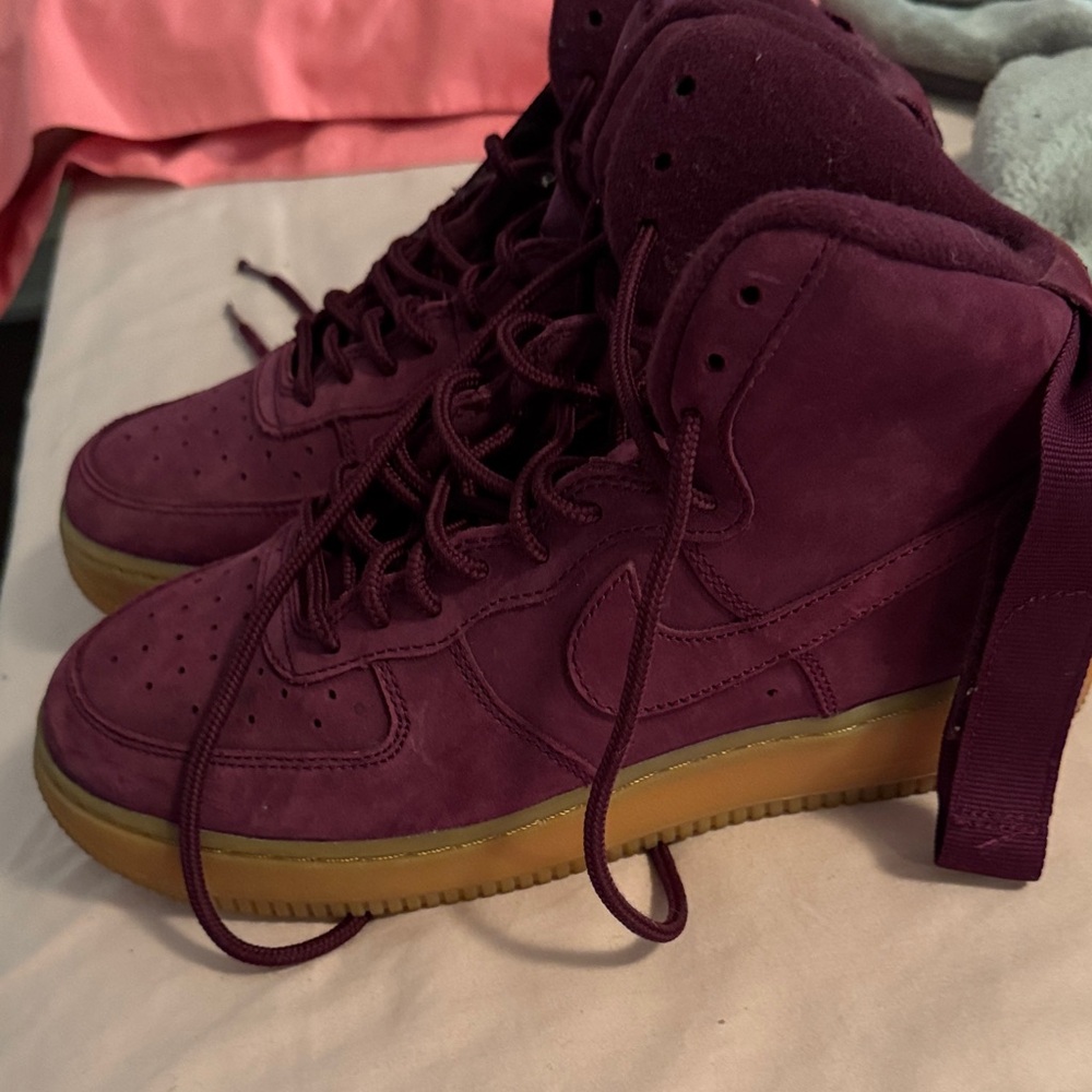 Nike Women's Burgundy High-Top Sneakers